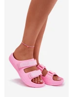 Dámské Pěnové Sandály Se Zipem Big Star Růžové model 21695310 - Big Star Shoes Dámské Pěnové Sandály Se Zipem Big Star Růžové model 21695310 - Big Star Shoes
