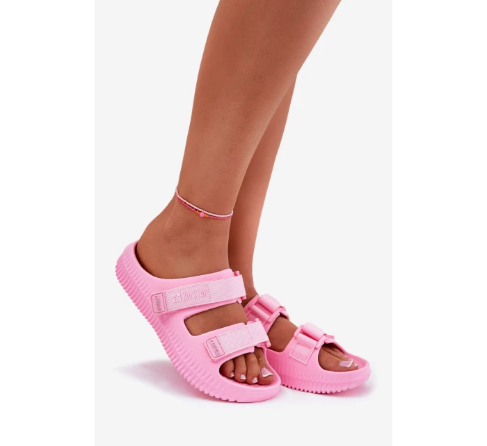 Dámské Pěnové Sandály Se Zipem Big Star Růžové model 21695310 - Big Star Shoes Dámské Pěnové Sandály Se Zipem Big Star Růžové model 21695310 - Big Star Shoes