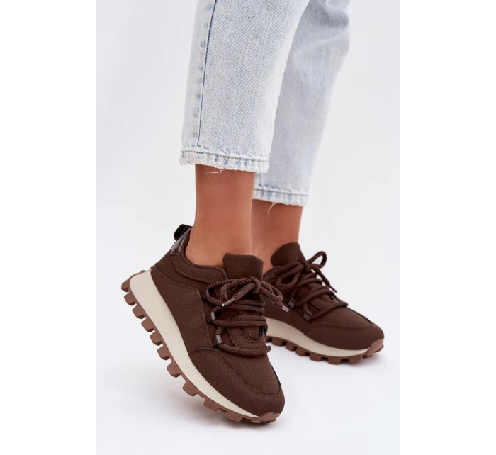 Sportovní tenisky na platformě Čokoládové Riadella