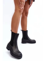 Matné boty Big Star černé Matné boty Big Star černé