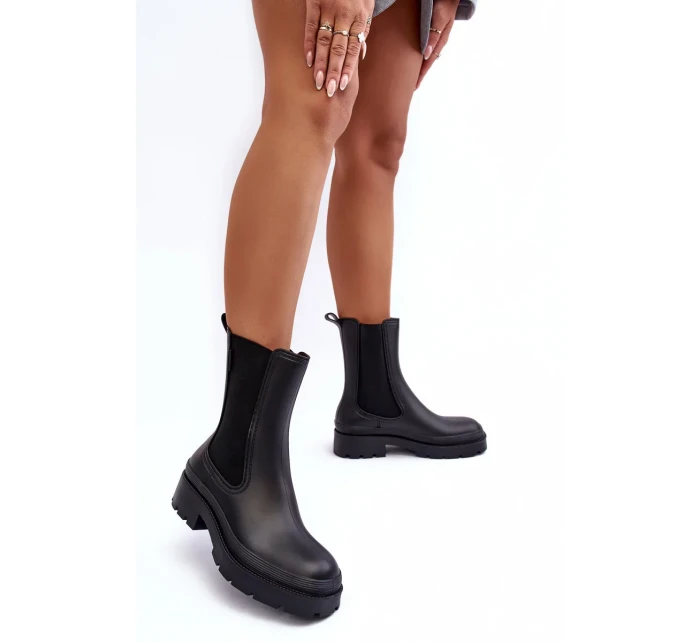 Matné boty Big Star černé Matné boty Big Star černé