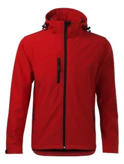 Performance softshellová bunda pánská červená