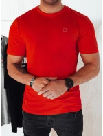 Pánské oranžové tričko s potiskem FashionStreet RX5470