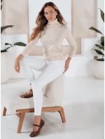 Dámský svetr s rolákem VANORIA cream FashionStreet MY2487