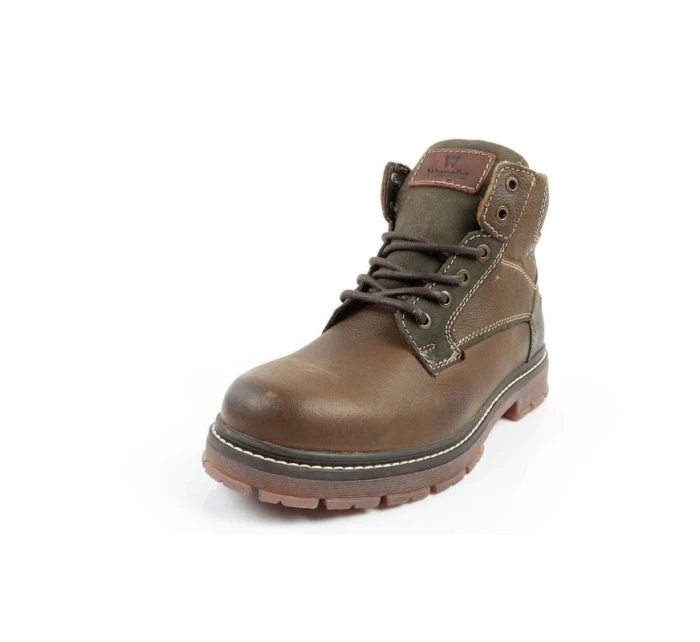 Mid pánské boty boots smart leather green brown model 21420822 - Wrangler Mid pánské boty boots smart leather green brown model 21420822 - Wrangler