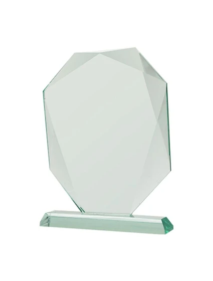 Skleněná trofej s matným podstavcem