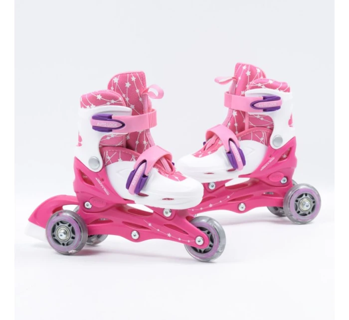 Sport Pink LED kolečkové brusle 2 v 1 model 21761702 - SMJ