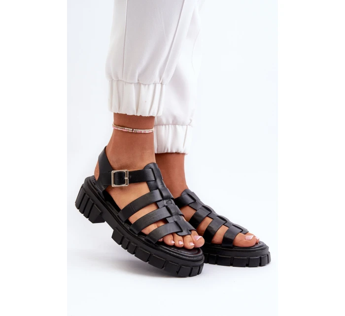 Dámské sandály černé model 21657072 - Boto Dámské sandály černé model 21657072 - Boto