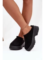 Dámské nízké sněhule na platformě černé model 21772420 - Boto