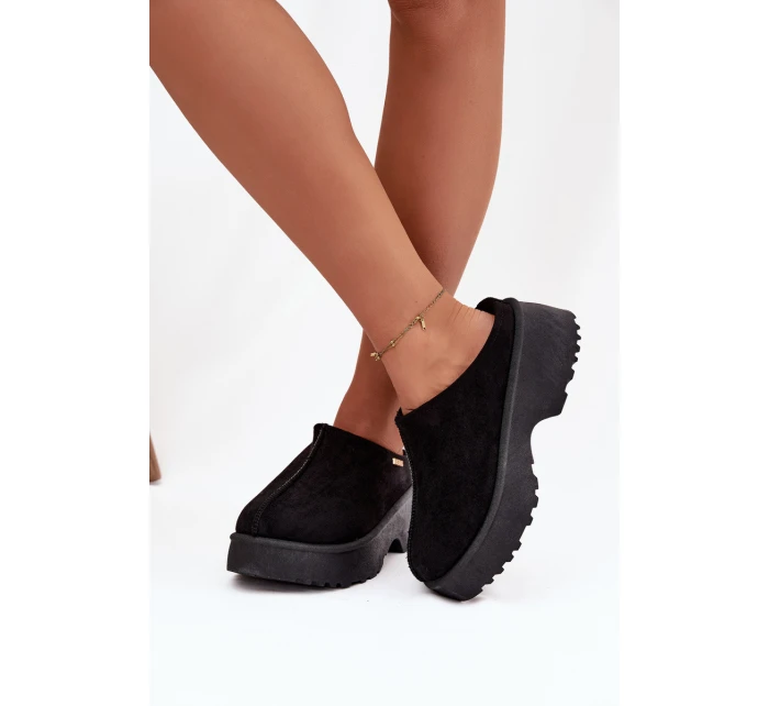 Dámské nízké sněhule na platformě černé model 21772420 - Boto