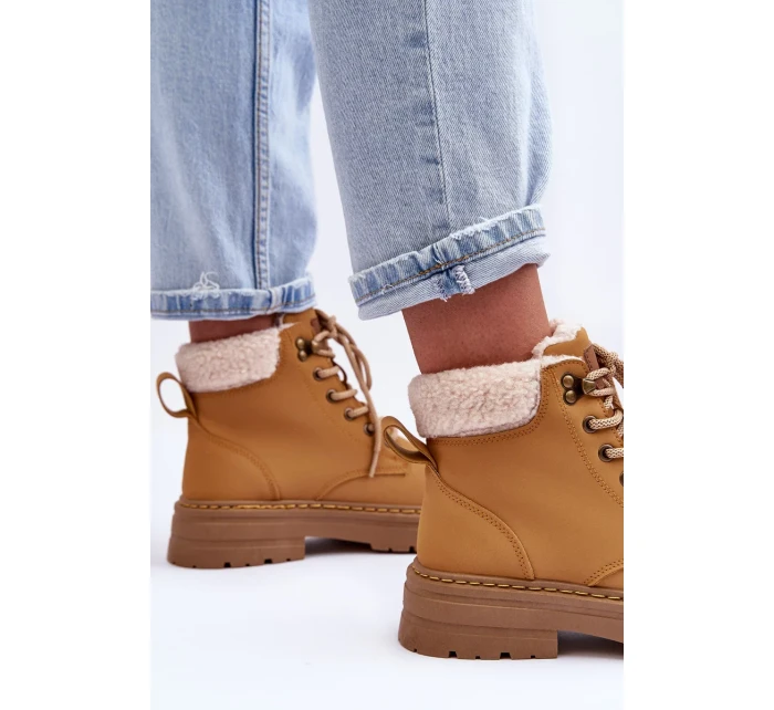 Dámské kožené trapery Hnědé Jette Dámské kožené trapery Hnědé Jette