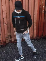 Pánská mikina s potiskem černá Dstreet model 21966176 - FashionStreet Pánská mikina s potiskem černá Dstreet model 21966176 - FashionStreet