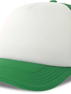 Atlantis Headwear Rapper-S 5 panelová Trucker kšiltovka 33.0262 white/green