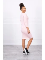 Klasické šaty pudrově růžové