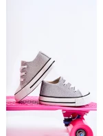 Dětské tenisky vázané stříbrný model 21587120 - Boto