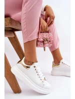 Dámská sportovní obuv GOE LL2N4011 Bílá a zlatá Dámská sportovní obuv GOE LL2N4011 Bílá a zlatá