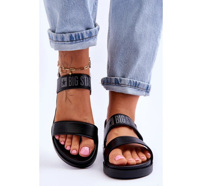Dámské ploché sandály Big Star LL274938 Černá