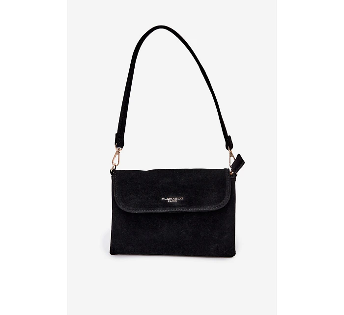 Malá Kabelka Z Eko Semiše Černá model 22111536 - Flora&Co