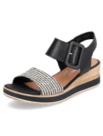 Remonte W RKR646 kožené sandály na platformě