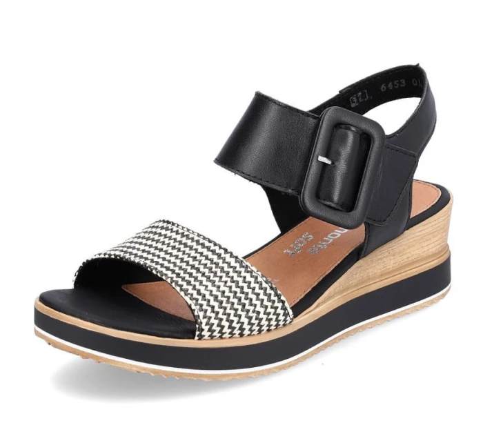 Remonte W RKR646 kožené sandály na platformě