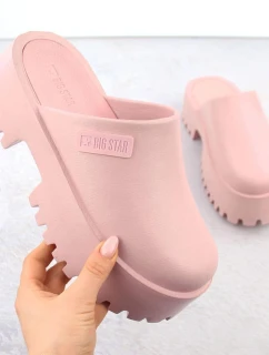 Dřeváky na pevné podrážce Big Star W NN274020 INT2083C