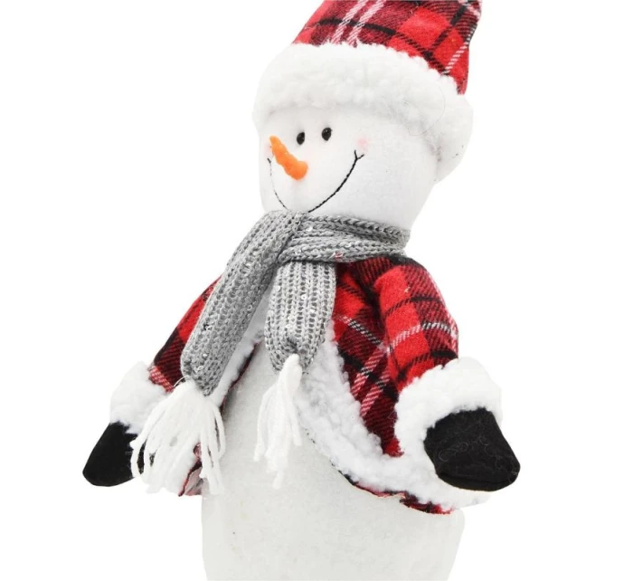 DEKORATIVNÍ SNĚHULÁK 50CM ČERVENÝ DEKORATIVNÍ SNĚHULÁK 50CM ČERVENÝ