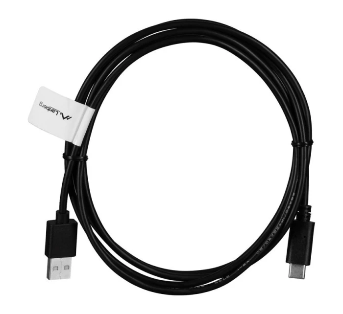 Lanberg QC 3.0 kabel CA-USBO-20CU-0018-BK (USB 2.0 typ A - USB typ C ; 1,8 m; barva černá)