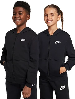 Dětská mikina Nike Club Fleece, černá, FD3017 010