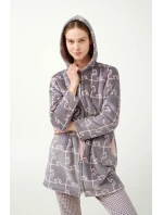 Župan s kapucí na zip model 20516594 - Vamp