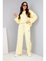 Dámská souprava máslo mikina + kalhoty žlutý