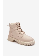 Dámské zipové zateplené trapery Gremiva Beżowe Dámské zipové zateplené trapery Gremiva Beżowe