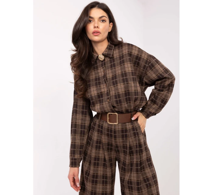 Spodnie IT SP model 21465883 brązowy - FPrice Spodnie IT SP model 21465883 brązowy - FPrice