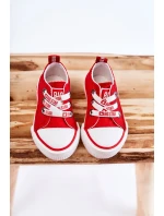 Dětské látkové tenisky BIG STAR KK374051 červená