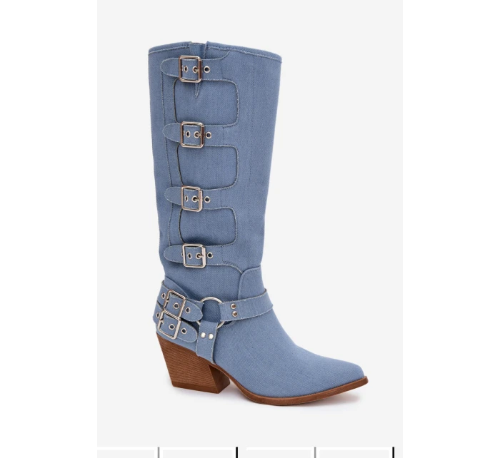 Kozačky na podpatku  model 217817 Step in style