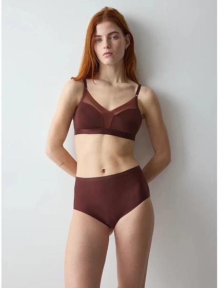 Dámská podprsenka Shape Smart N Velvet Chocolate hnědočervená - TRIUMPH Dámská podprsenka Shape Smart N Velvet Chocolate hnědočervená - TRIUMPH