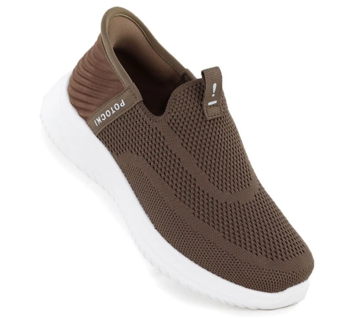 Dámská hnědá slip-on sportovní obuv Potocki BK01312