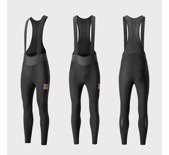 model 22114185 dlouhé fleecové cyklistické kalhoty se šlemi Velikost XL černé - Rockbros