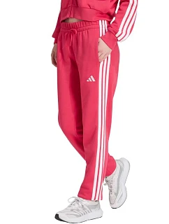 Spodnie damskie adidas Essentials 3-Stripes French Terry Cuffed różowe KF8339 dámské