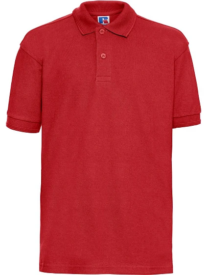 Russell Athletic 599B Dětské piqué polo z těžké bavlny 10.599B bright red Russell Athletic 599B Dětské piqué polo z těžké bavlny 10.599B bright red
