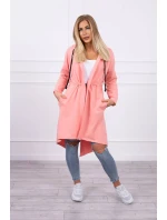 Sukně s delšími zády meruňková