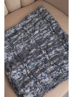 Komin dámský vlněný měkký melírovaný zimní šátek KN25 šedý+jeansový Komin dámský vlněný měkký melírovaný zimní šátek KN25 šedý+jeansový