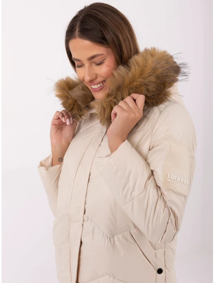 Kurtka MBM KR model 21488830 jasny beżowy - FPrice Kurtka MBM KR model 21488830 jasny beżowy - FPrice