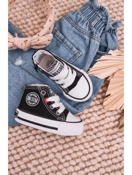 Klasické vysoké tenisky Big Star - černé Klasické vysoké tenisky Big Star - černé