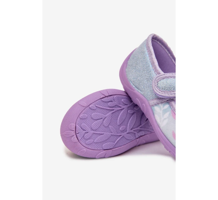 Dětské balerínky-papuče na suchý zip – světle modré Olivessa (Frozen Kraina Lodu) Dětské balerínky-papuče na suchý zip – světle modré Olivessa (Frozen Kraina Lodu)