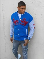 Pánská modrá mikina na zip FashionStreet BX5447