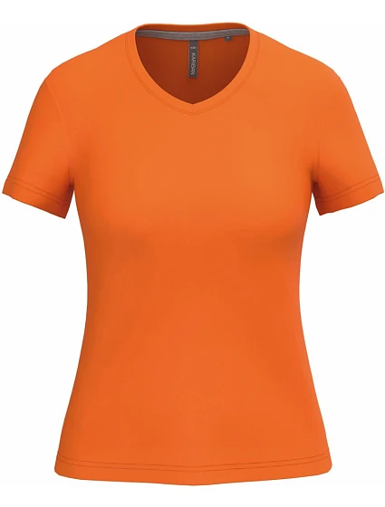Kariban K 381 Dámské tričko s výstřihem do V 20.K381 orange Kariban K 381 Dámské tričko s výstřihem do V 20.K381 orange