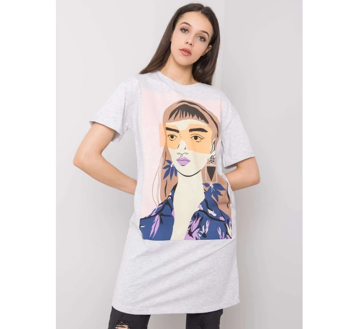 Tunika D12022O02382A světle šedá