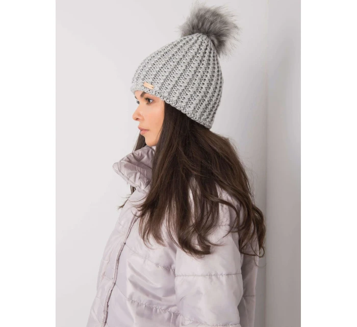 Dámská čepice.17 šedá Dámská čepice.17 šedá