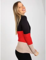 Halenka RV BZ 8465 1.86P černo-červená Halenka RV BZ 8465 1.86P černo-červená