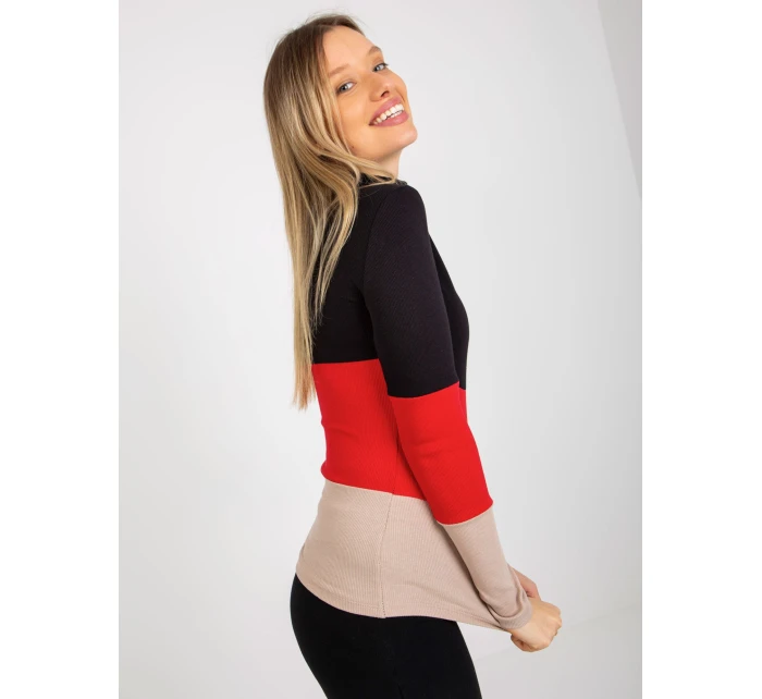 Halenka RV BZ 8465 1.86P černo-červená Halenka RV BZ 8465 1.86P černo-červená